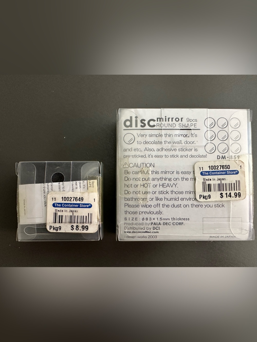 The Container Store Silver Disc Mirror Set - Picture 2 of 5